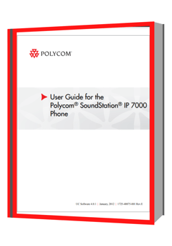 Polycom Soundstation IP 7000 user guide 