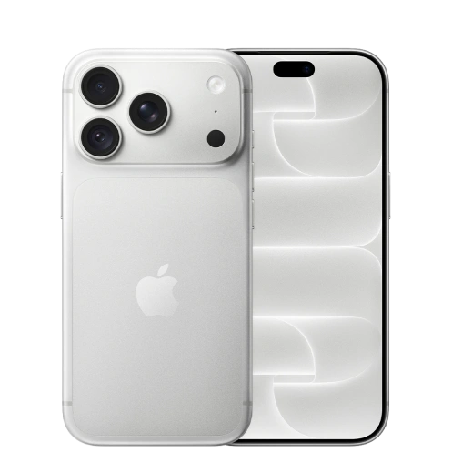iPhone 18 Pro in Silver, back and front view